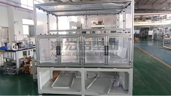 包装产线卡料、粉尘超标？看食品厂如何用铝型材防护罩破局